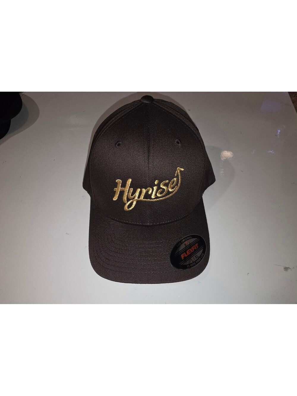 Hyrise Black Gold Embroidered Flexfit Hat